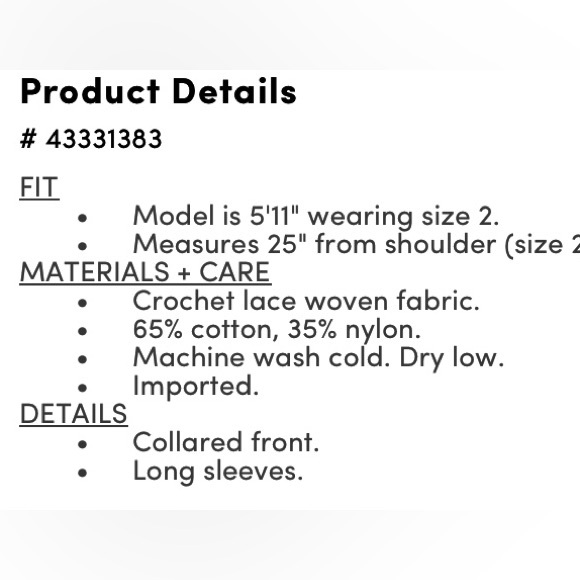 Torrid Black Crocheted Lace Moto Jacket Size 3X - NWT! - Picture 8 of 8